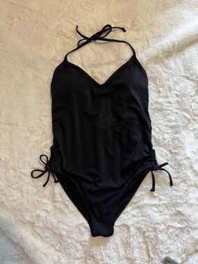 Endless Waves Women’s Black Halter One-Piece Swimsuit